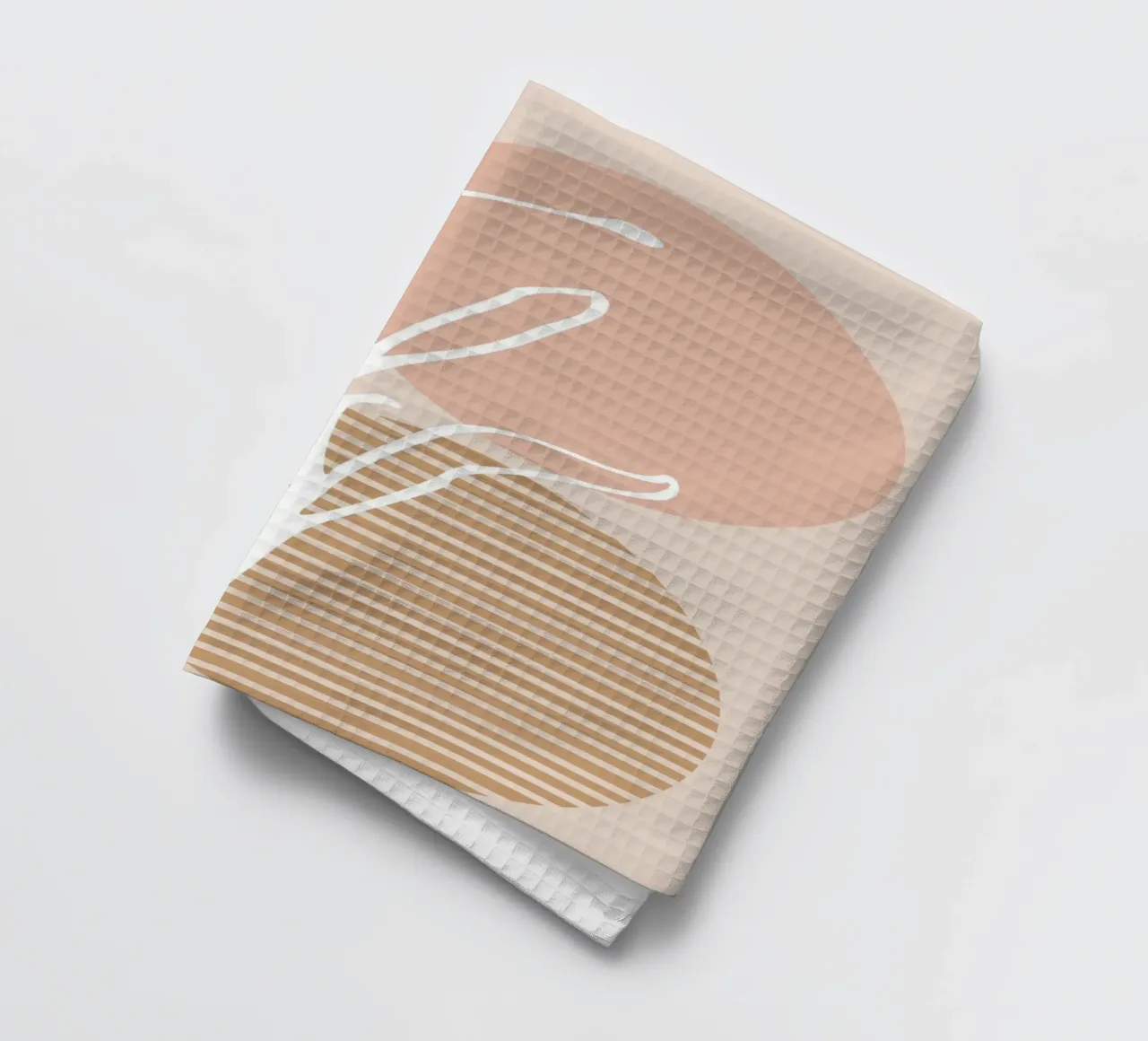 white sheet with even circles canovaccio da cucina da vintageshop