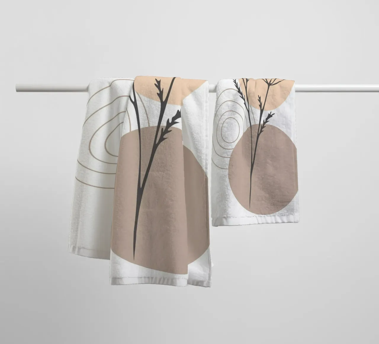 abstract dry branch asciugamano da bagno da vintageshop