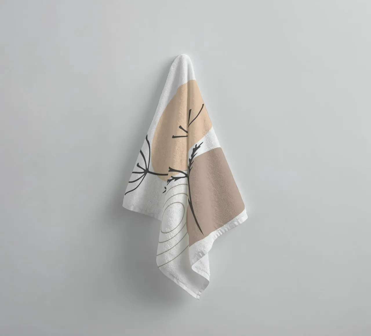 abstract dry branch asciugamano da bagno da vintageshop