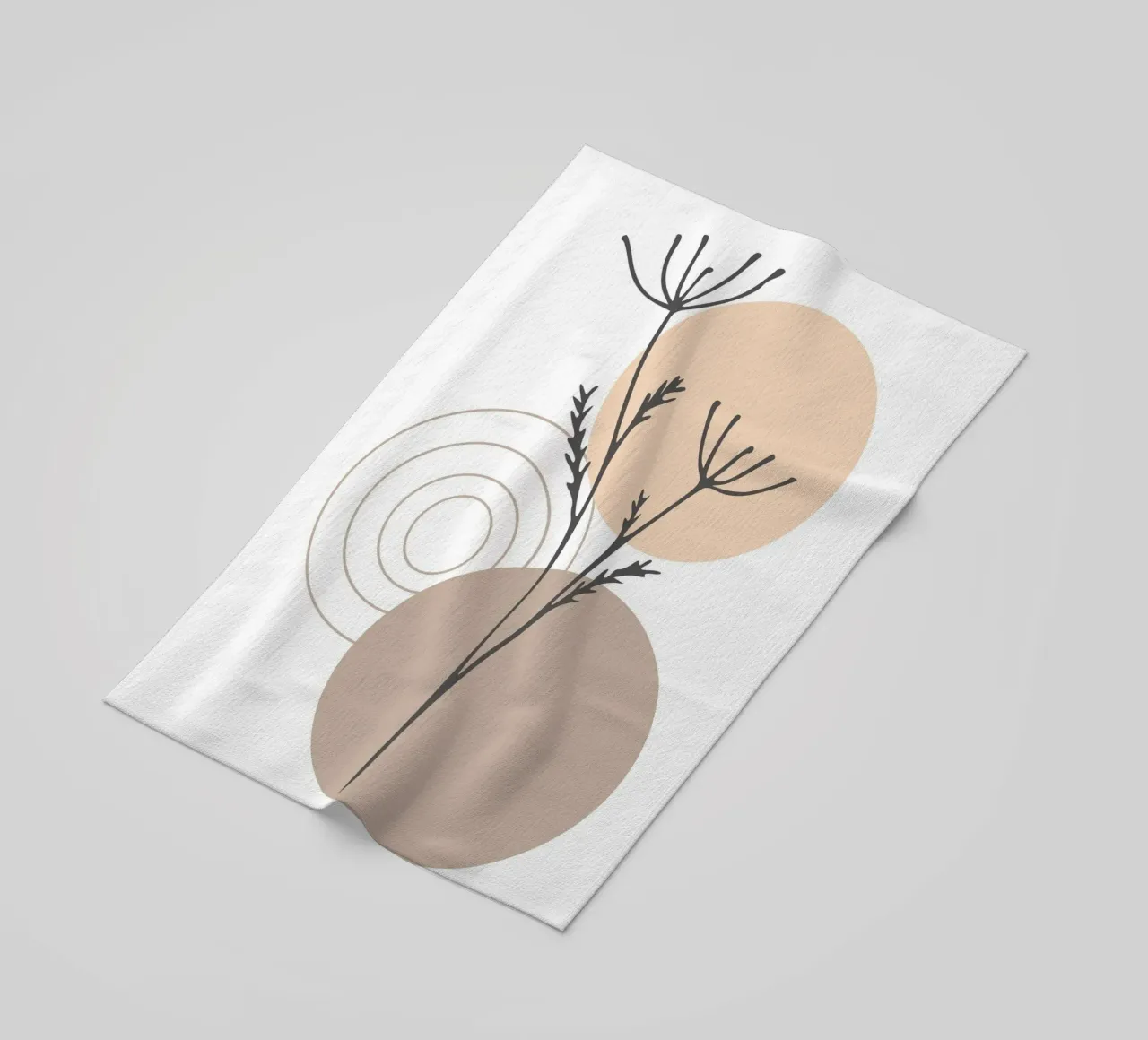 abstract dry branch telo mare da vintageshop