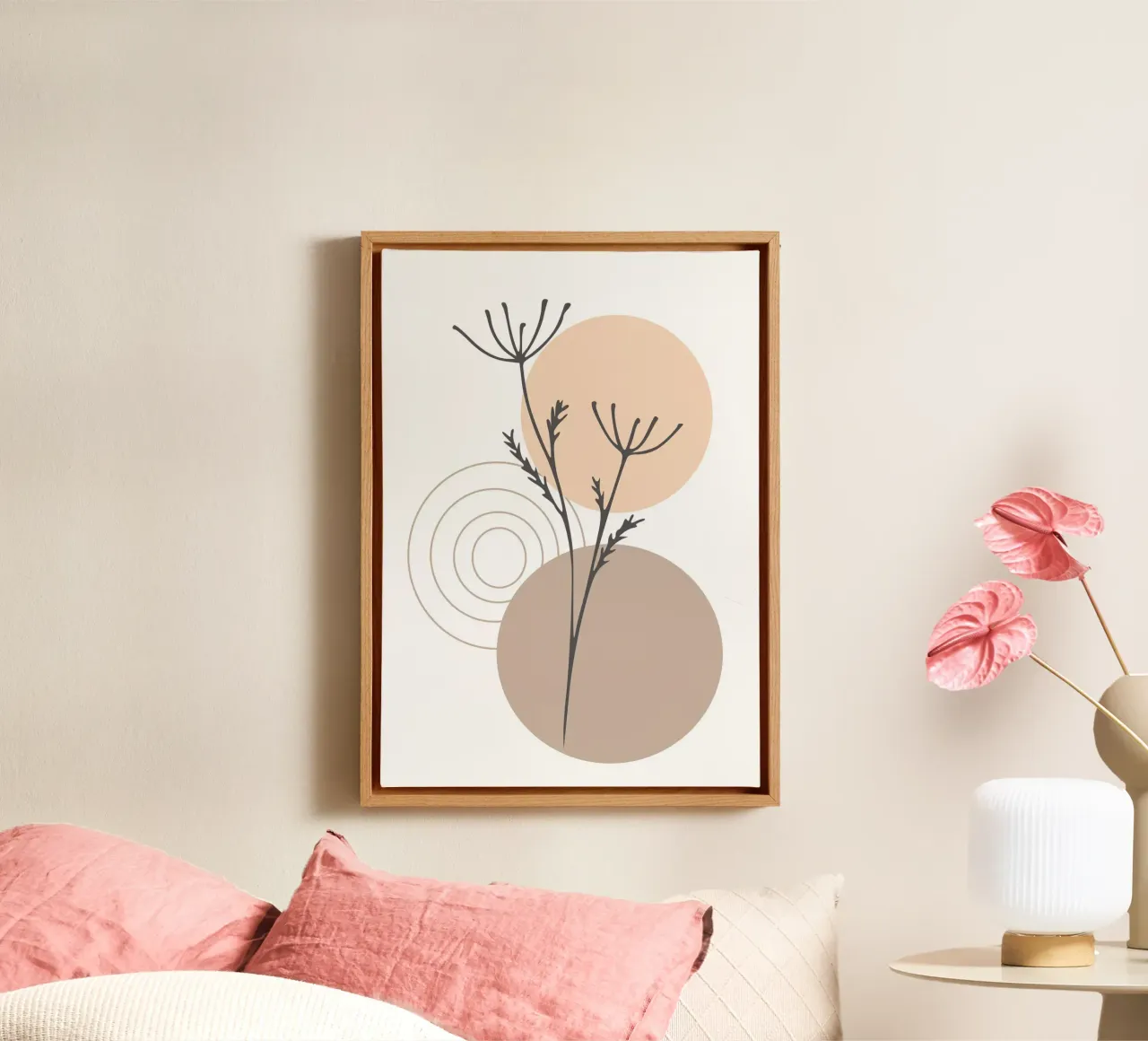 abstract dry branch tela con Cornice a cassetta da vintageshop