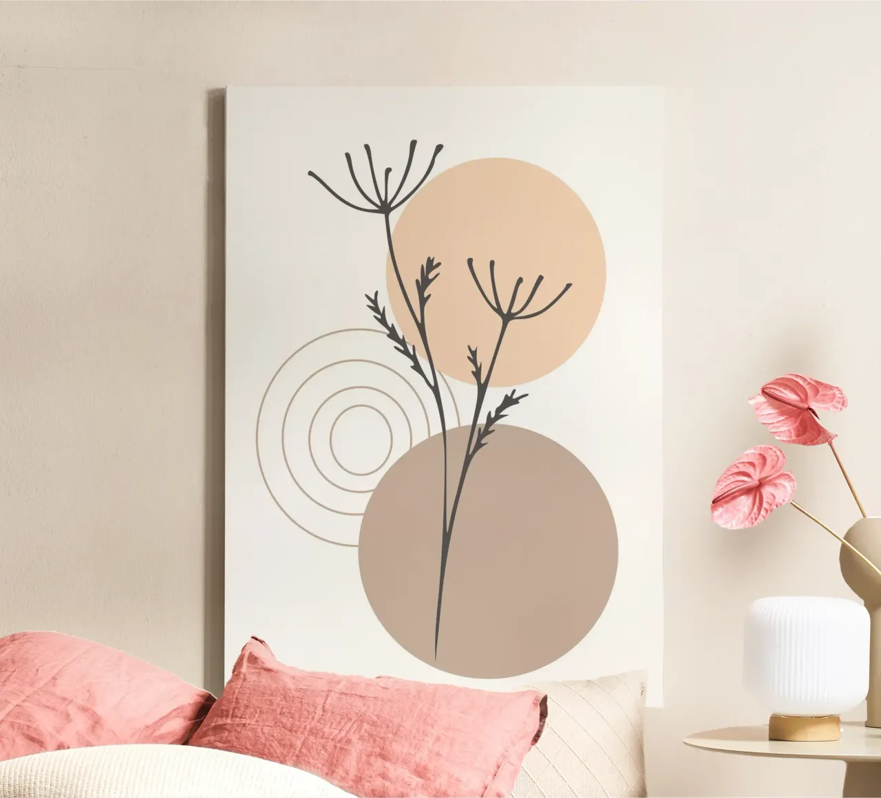 abstract dry branch tela con Cornice a cassetta da vintageshop