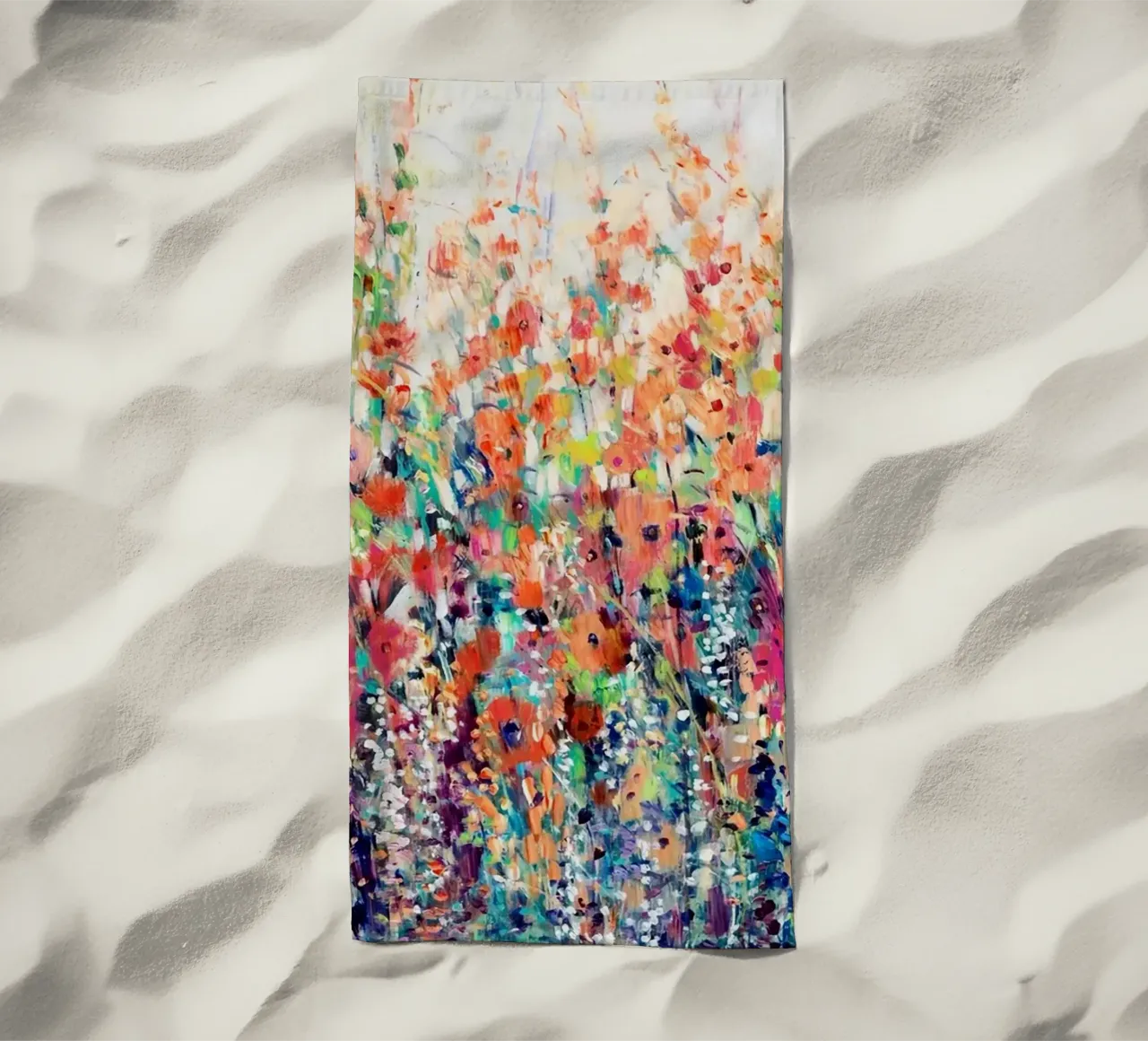 fiori selvatici colorati telo mare da Karl Martin