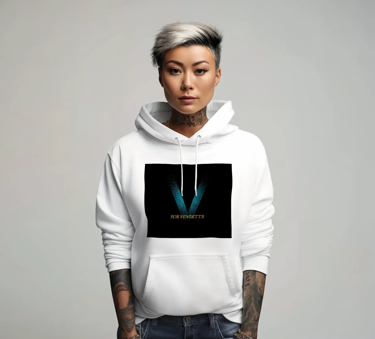 Design di V For Vendetta felpa con cappuccio da Urban Life