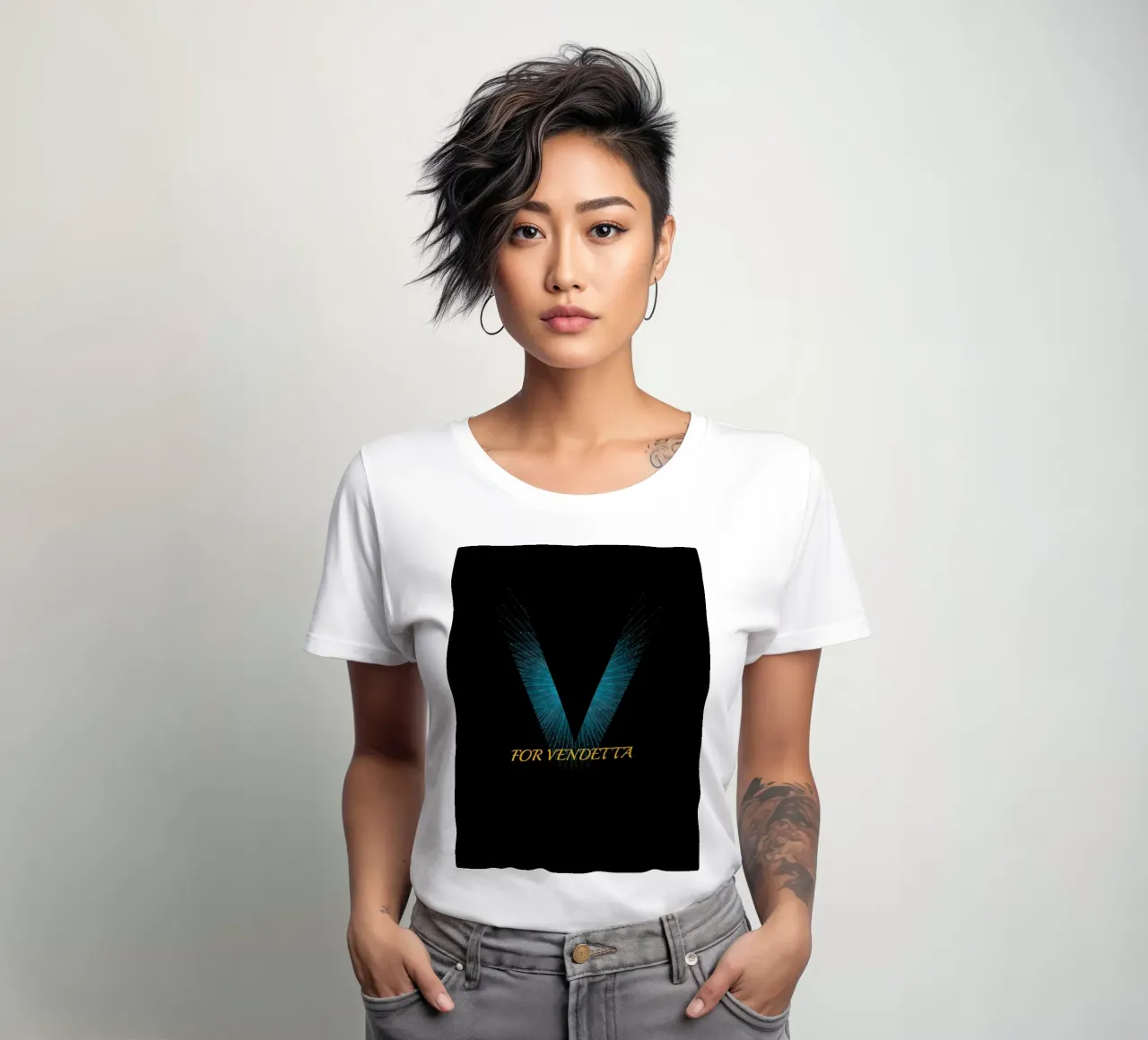 Design di V For Vendetta t-shirt da donna da Urban Life