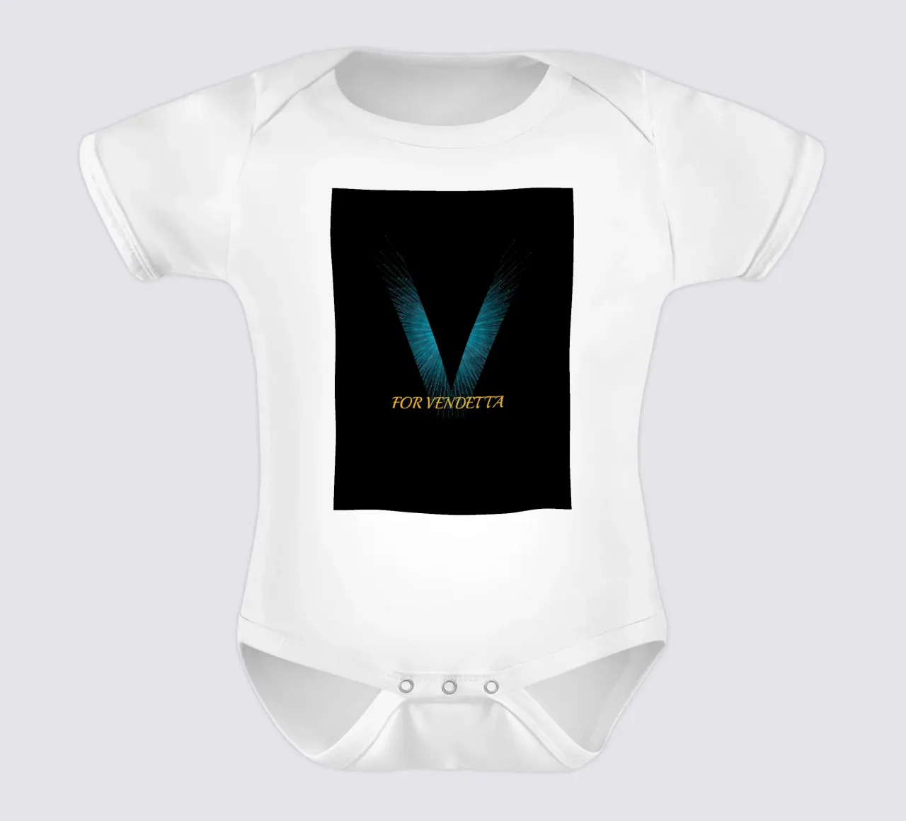 Design di V For Vendetta body neonato maniche corte da Urban Life
