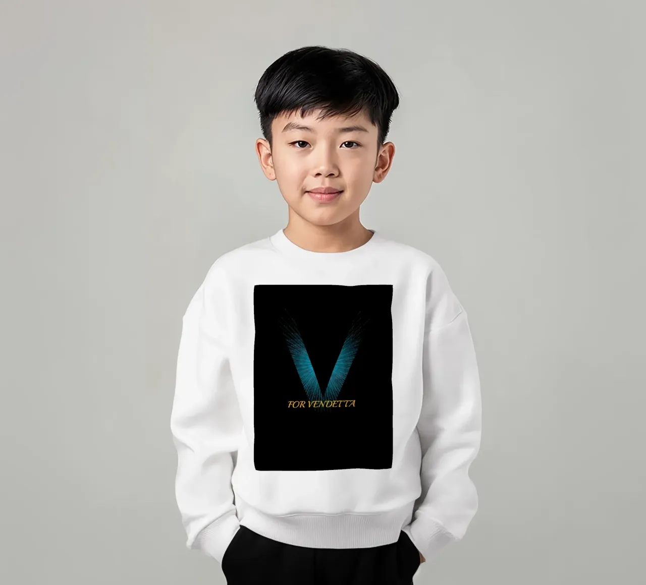 Design di V For Vendetta felpa bambino da Urban Life