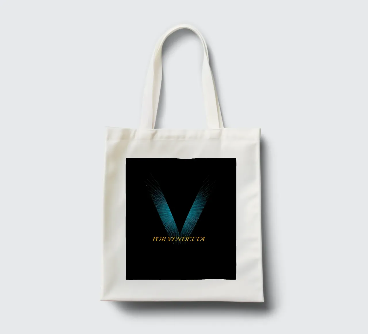 Design di V For Vendetta borsa in juta da Urban Life