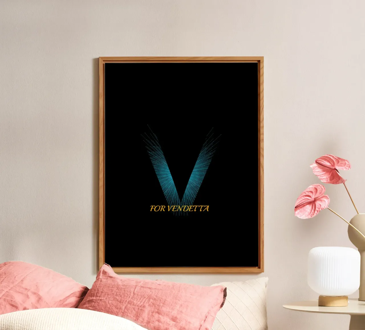 Design di V For Vendetta alluminio dibond da Urban Life