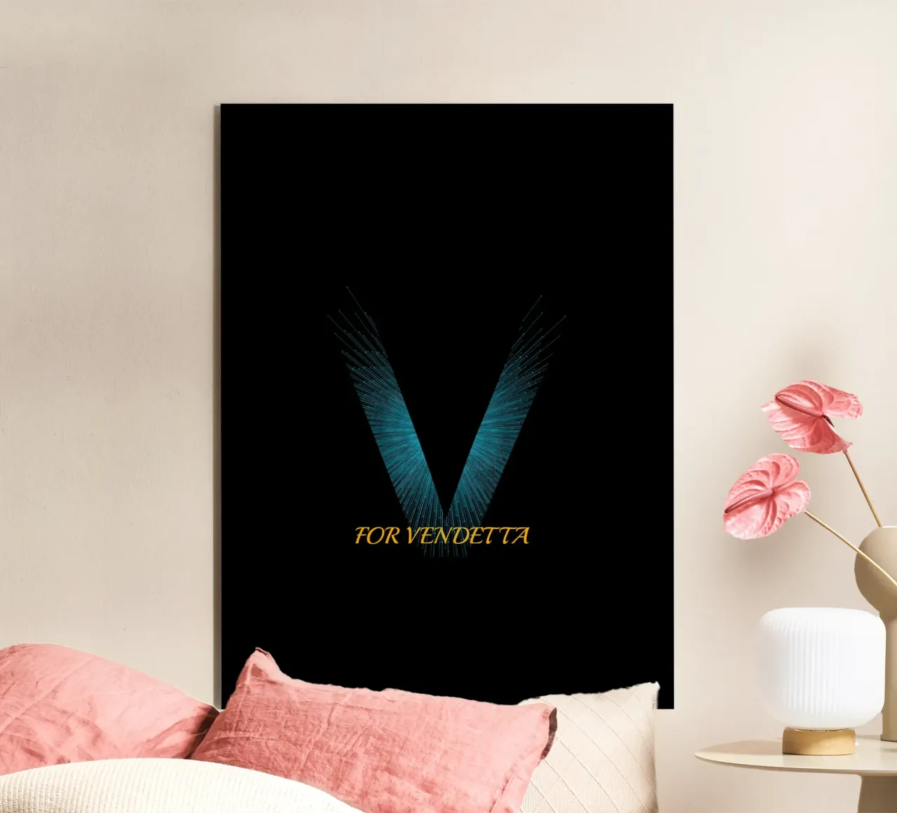 Design di V For Vendetta alluminio dibond da Urban Life