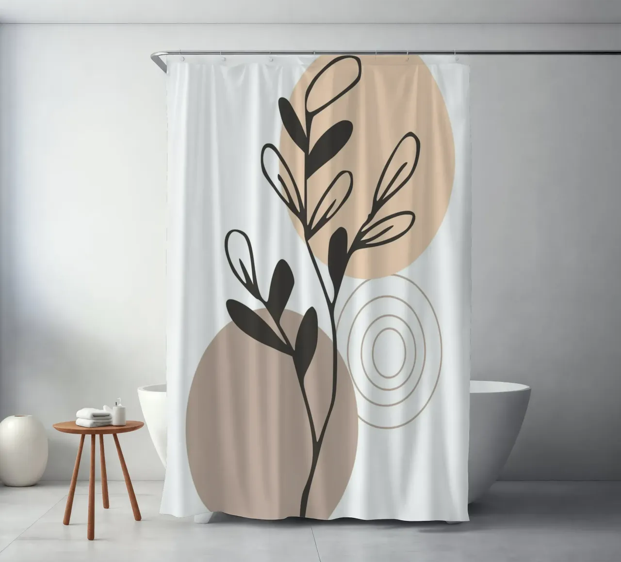abstract dry branch 2 tenda da doccia da vintageshop