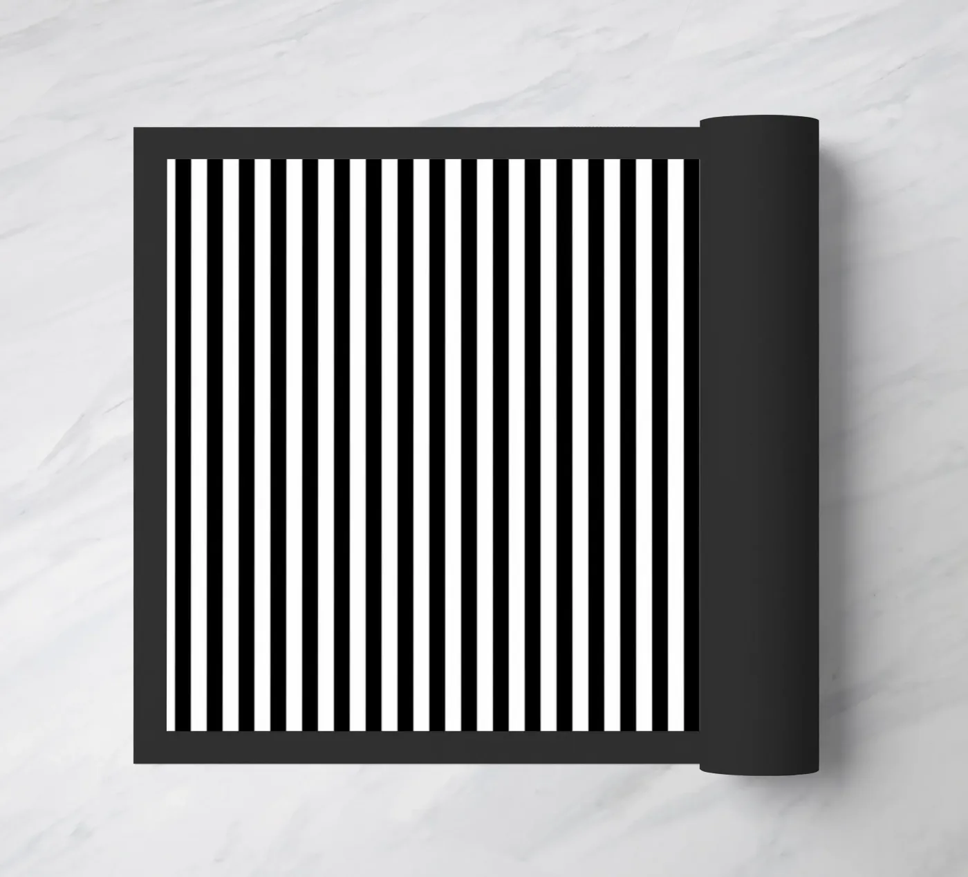 Standard Basic Classic Bold Stripes 2 | Bianco e nero zerbino da Beauty in Simplicity