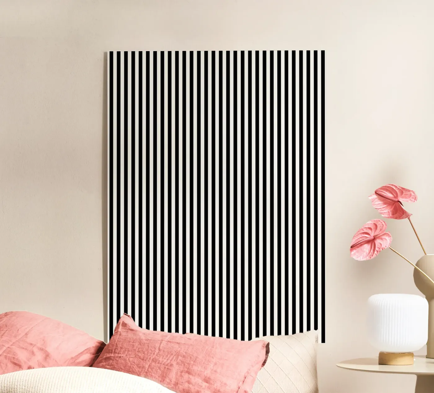 Standard Basic Classic Bold Stripes 2 | Bianco e nero plexiglass da Beauty in Simplicity