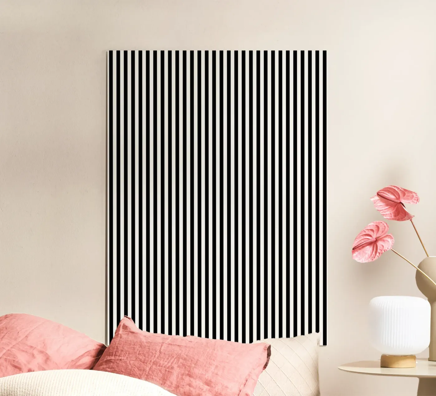 Standard Basic Classic Bold Stripes 2 | Bianco e nero poster da Beauty in Simplicity