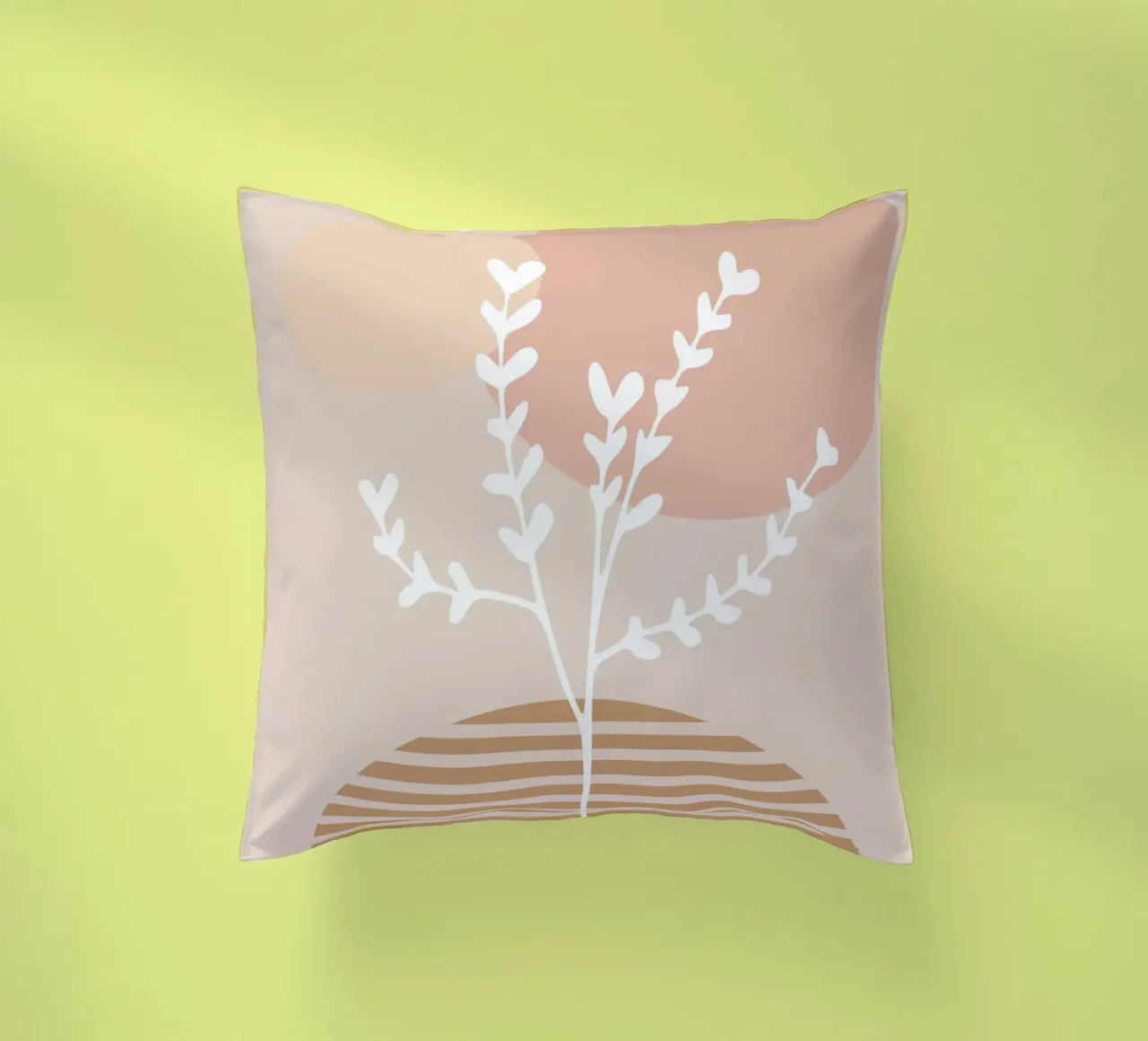 abstract white branch cuscino da vintageshop
