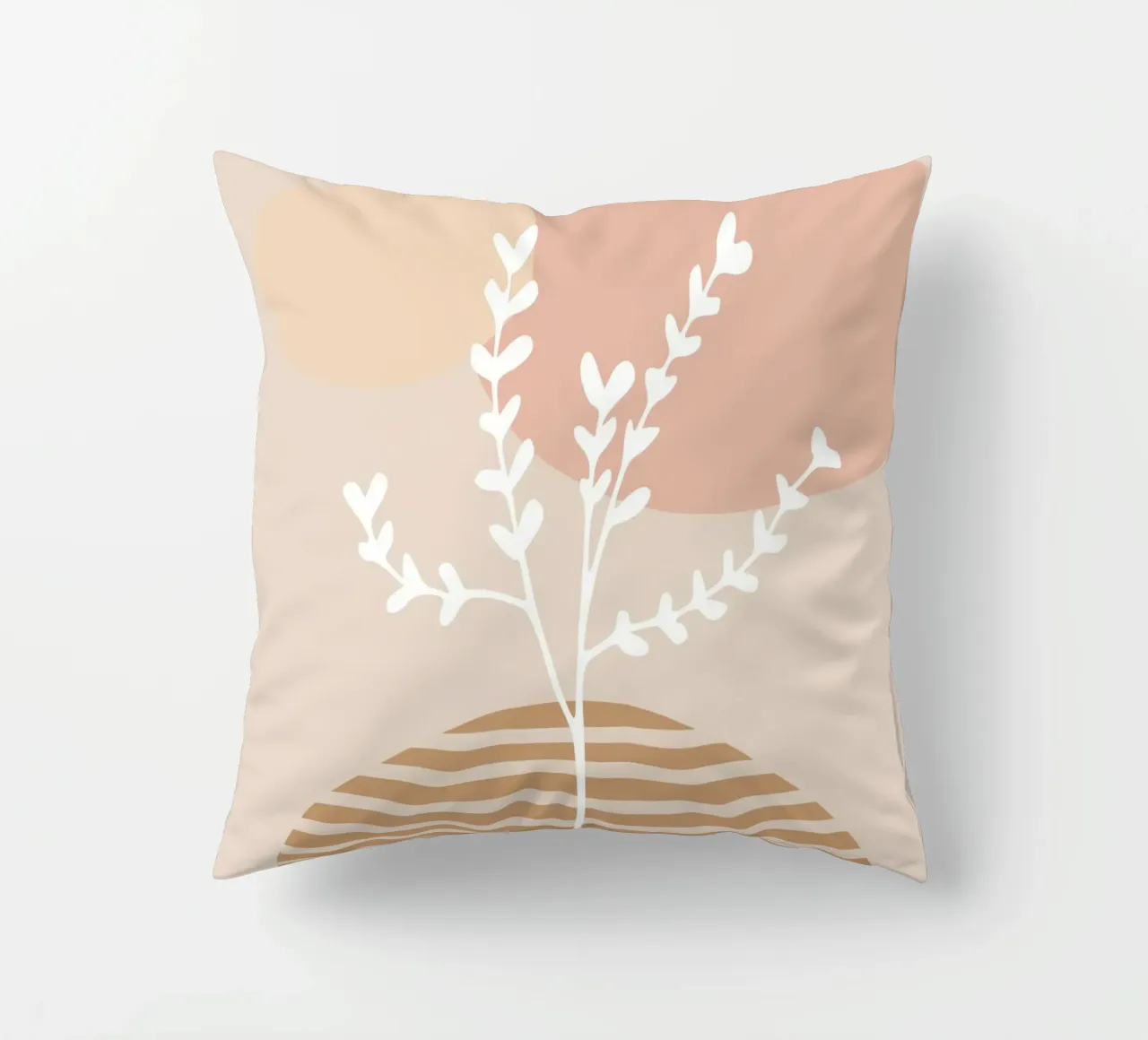 abstract white branch cuscino da vintageshop