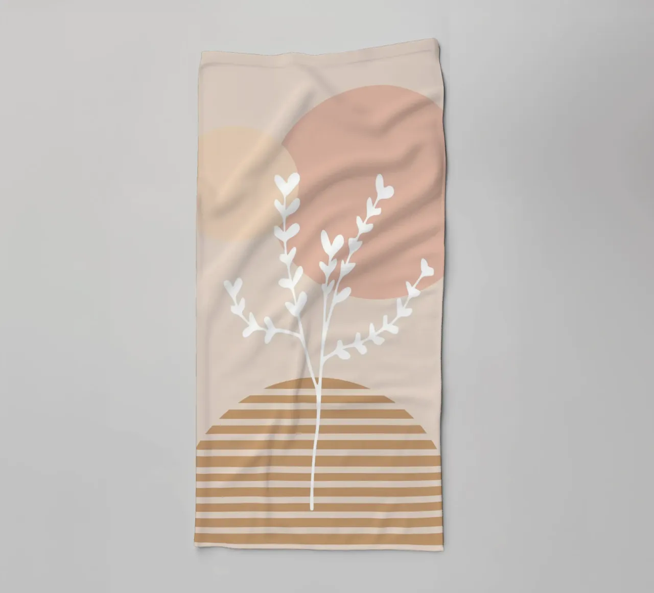 abstract white branch asciugamano da bagno da vintageshop