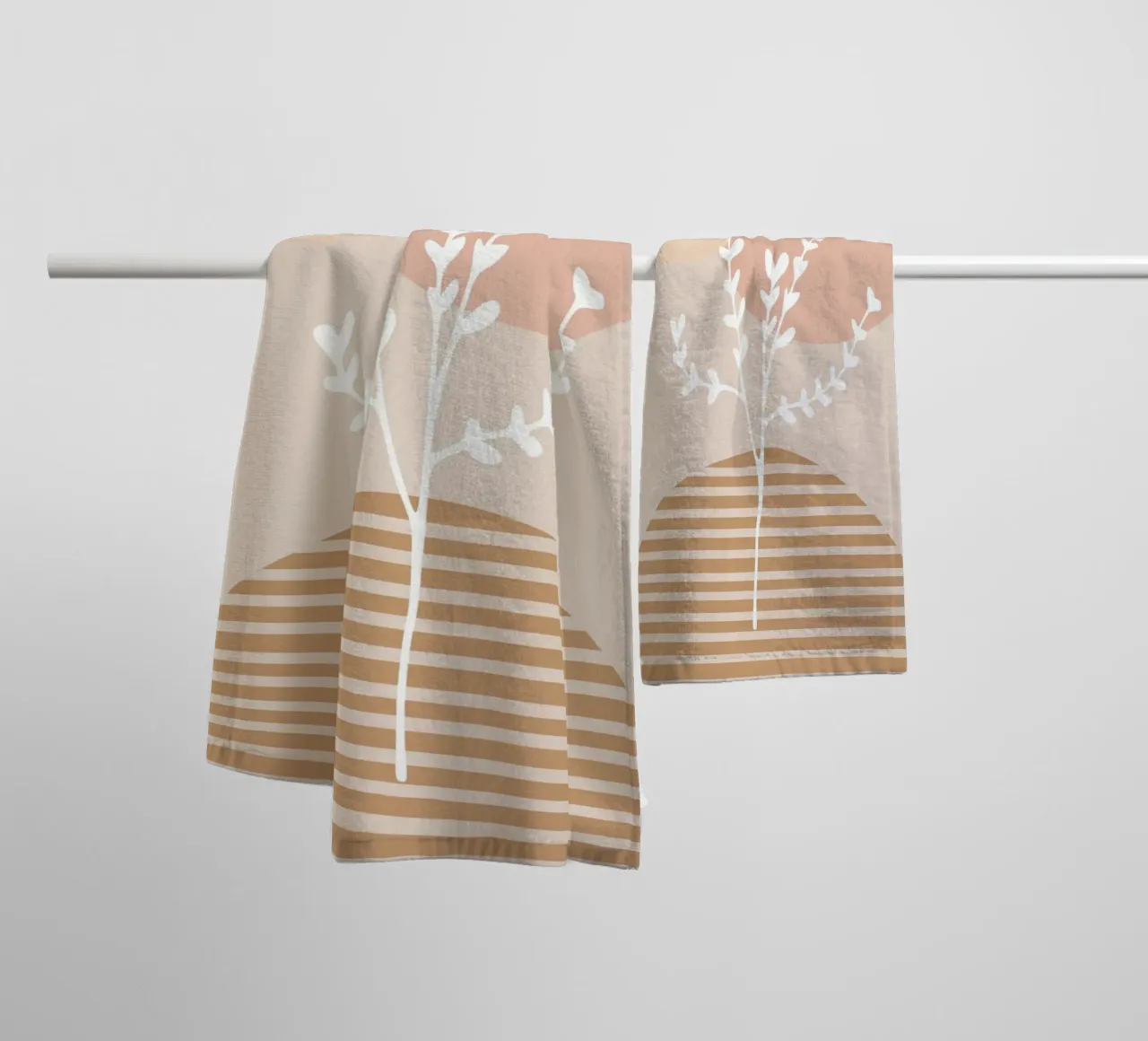 abstract white branch asciugamano da bagno da vintageshop