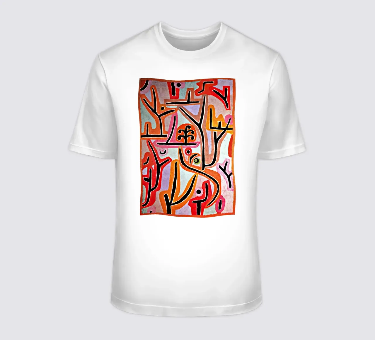 linee curve alberi t-shirt da Karl Martin
