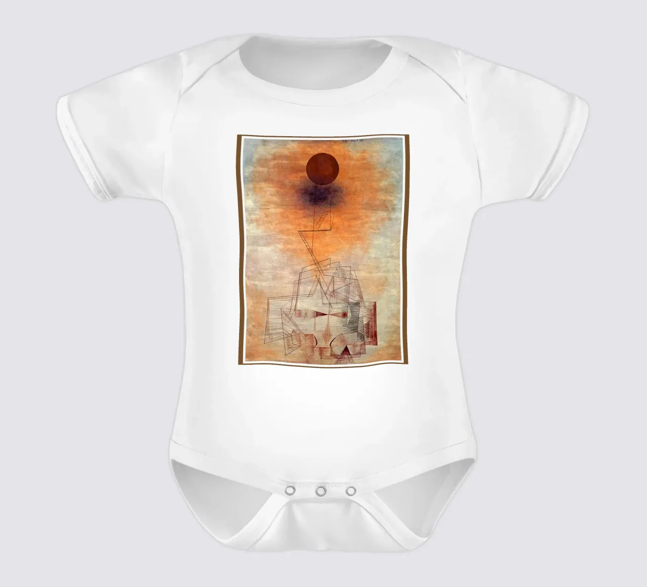linee del sole forme geometriche body neonato maniche corte da Karl Martin