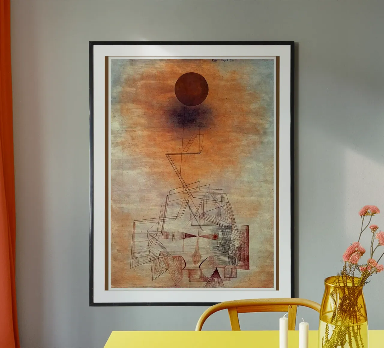 linee del sole forme geometriche poster con telaio in plastica da Karl Martin