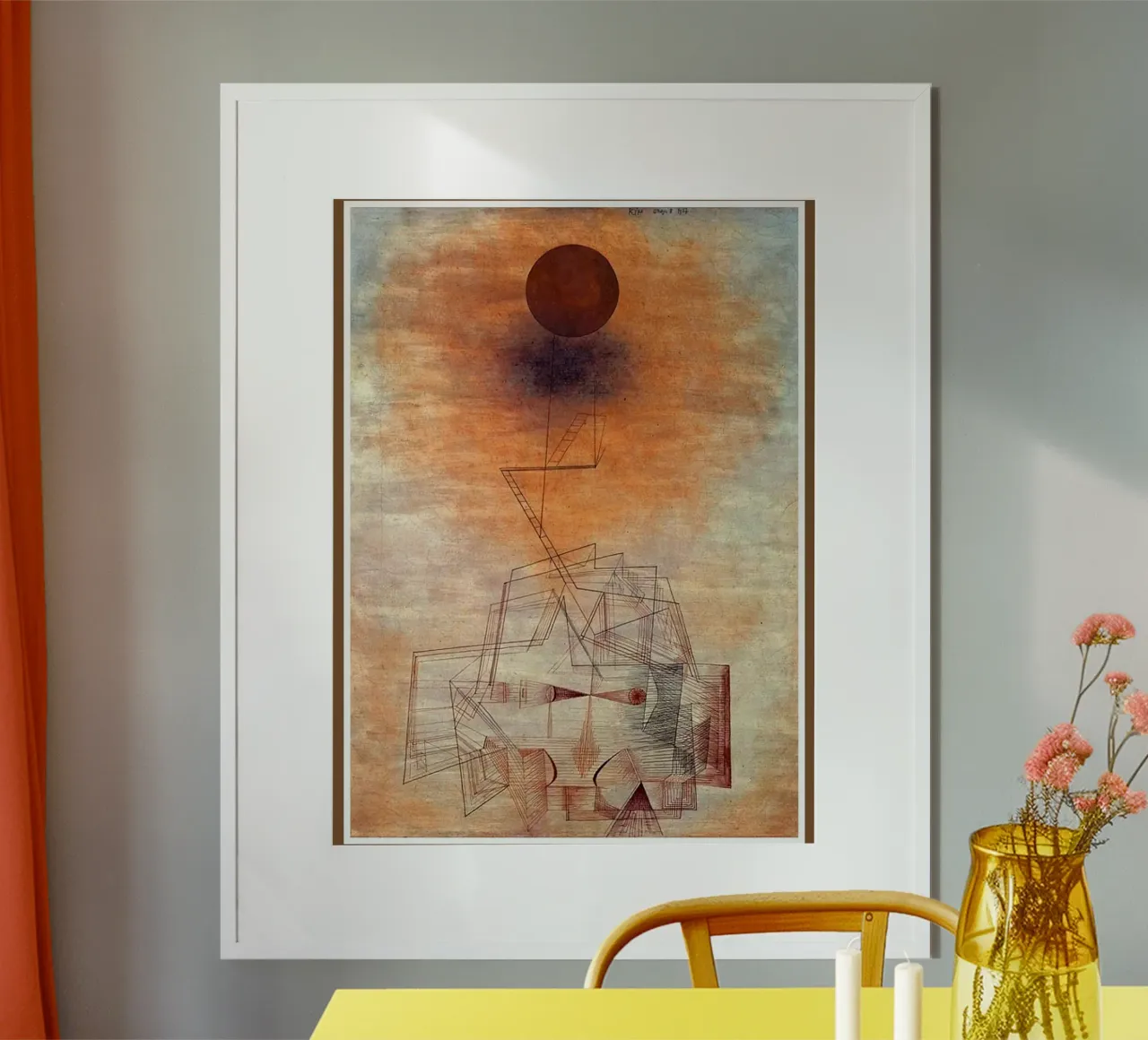 linee del sole forme geometriche poster con telaio in plastica da Karl Martin