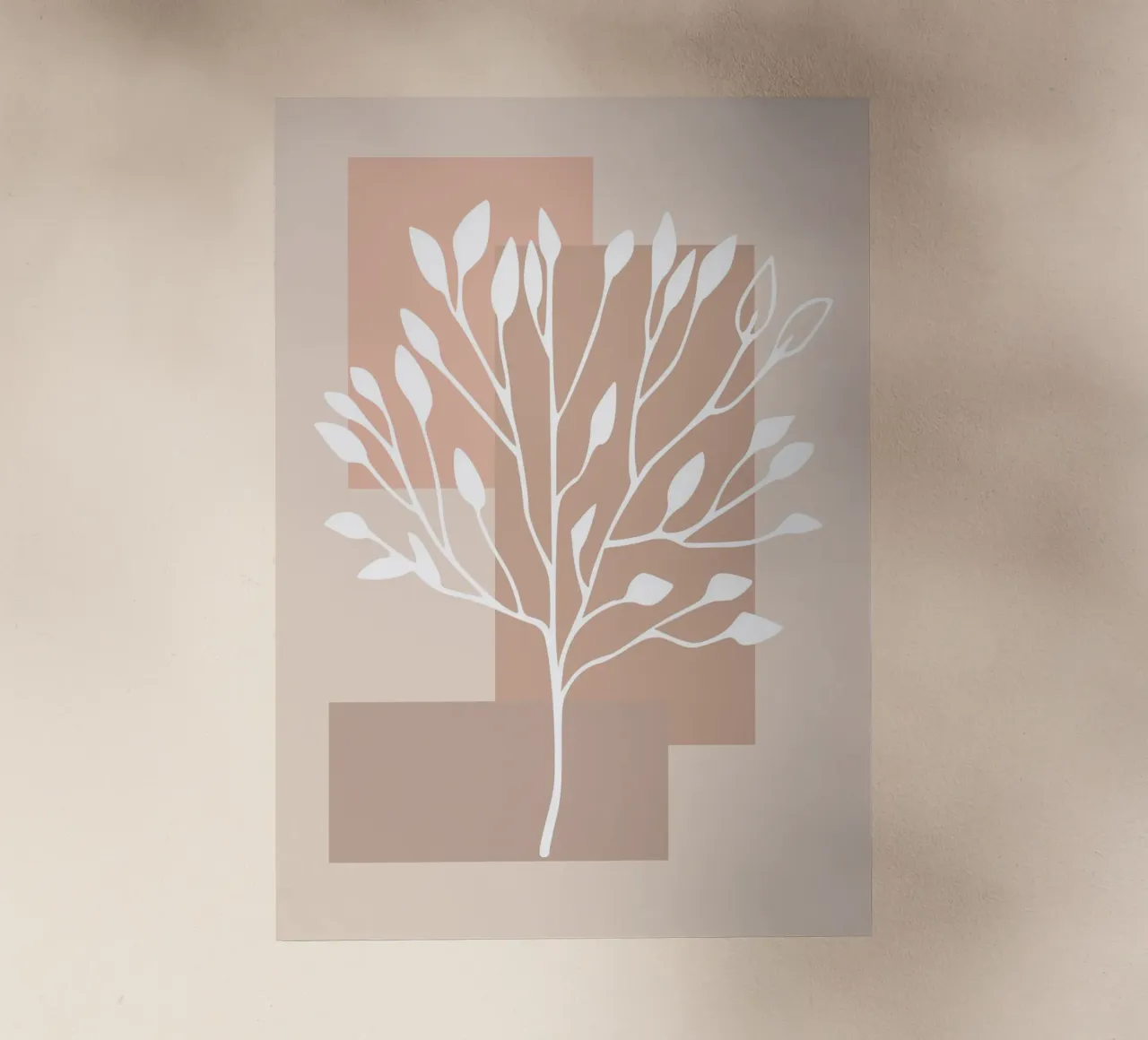 abstract pink white branch pellicola backlit da vintageshop