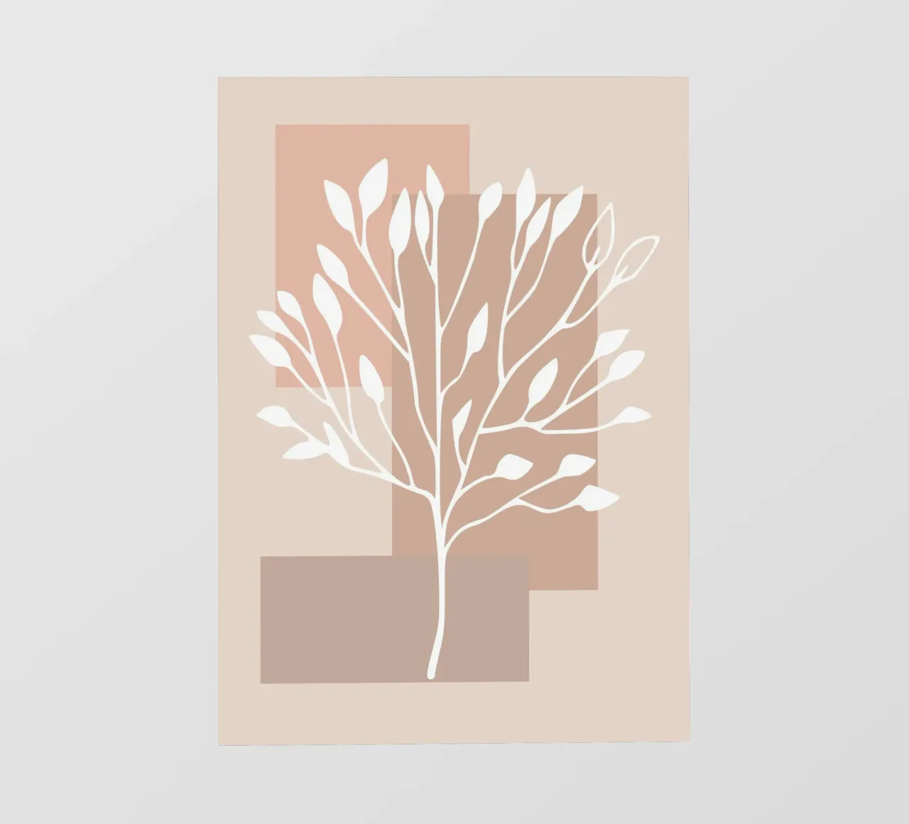 abstract pink white branch pellicola backlit da vintageshop