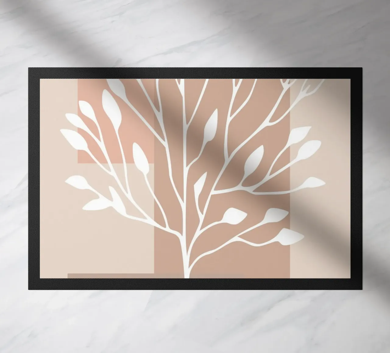 abstract pink white branch zerbino da vintageshop
