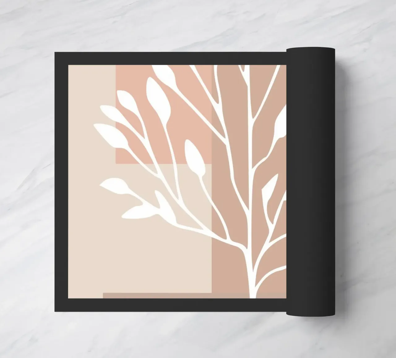 abstract pink white branch zerbino da vintageshop