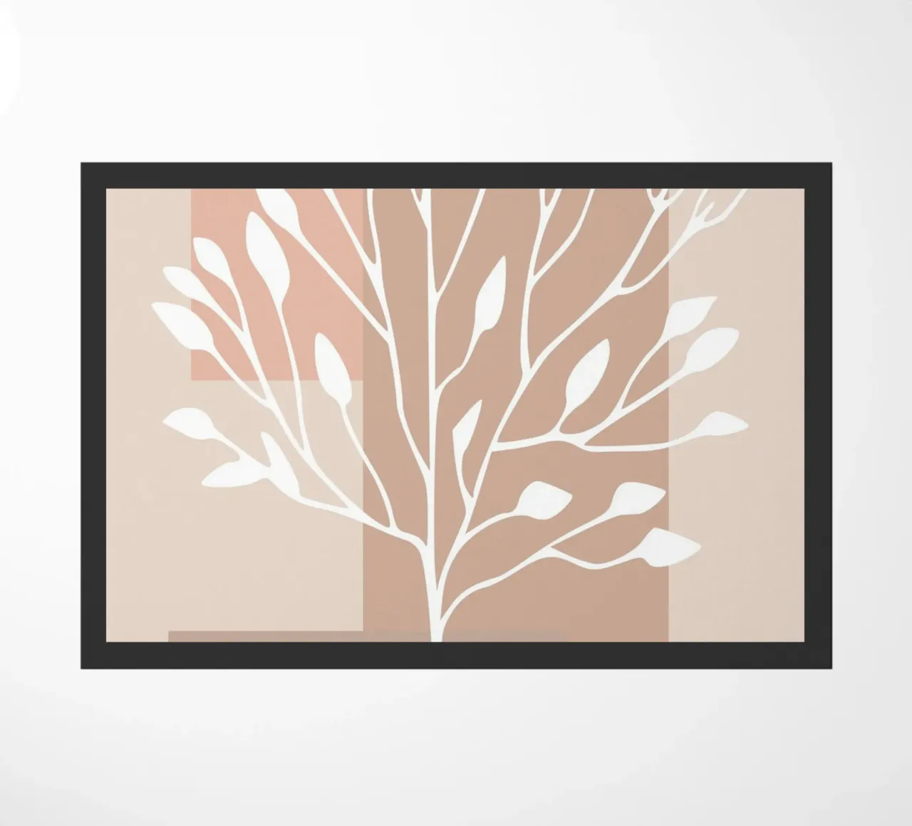 abstract pink white branch zerbino da vintageshop