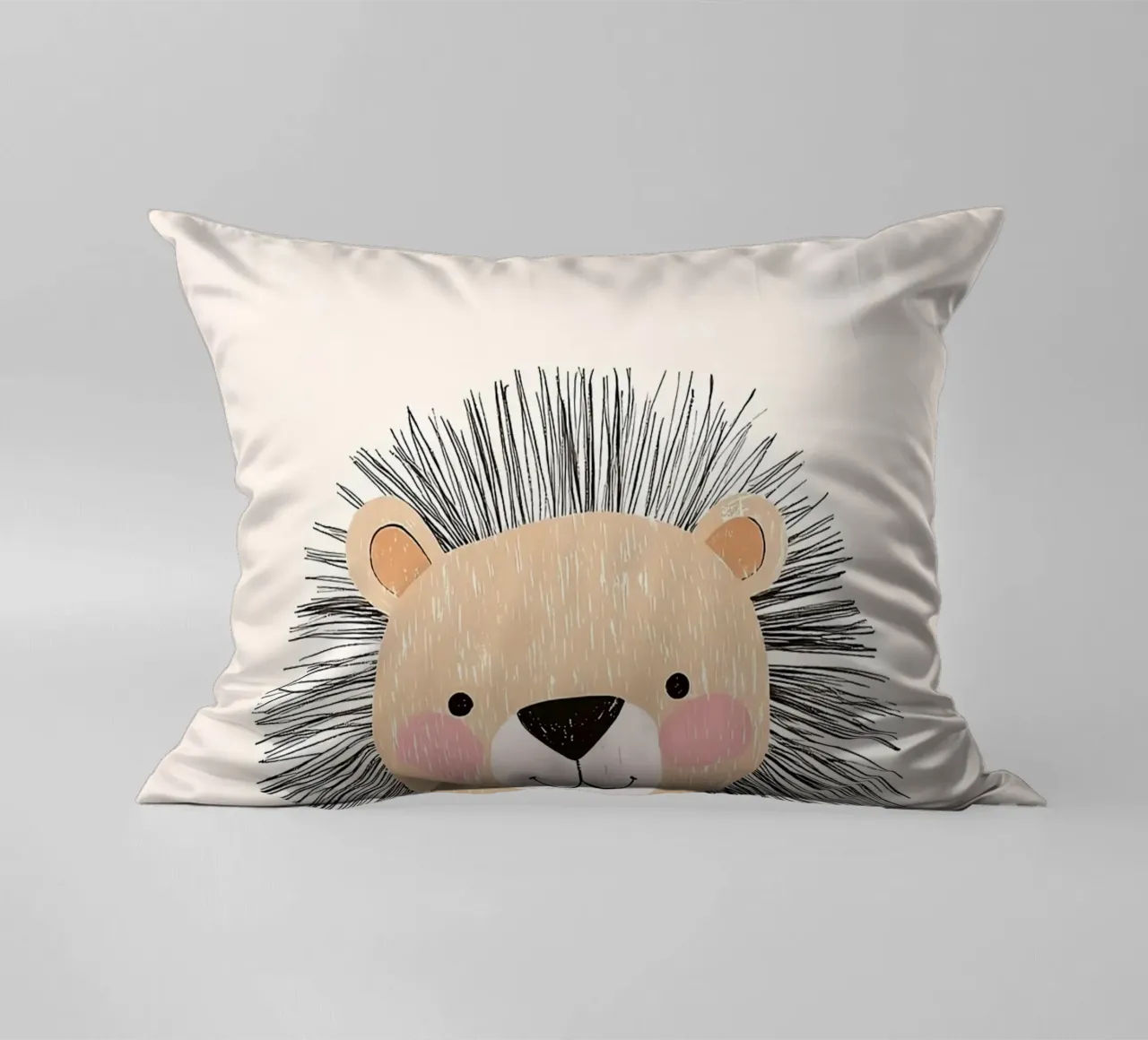 leone cartone animato animale arco semplice cuscino da Thomas Weber