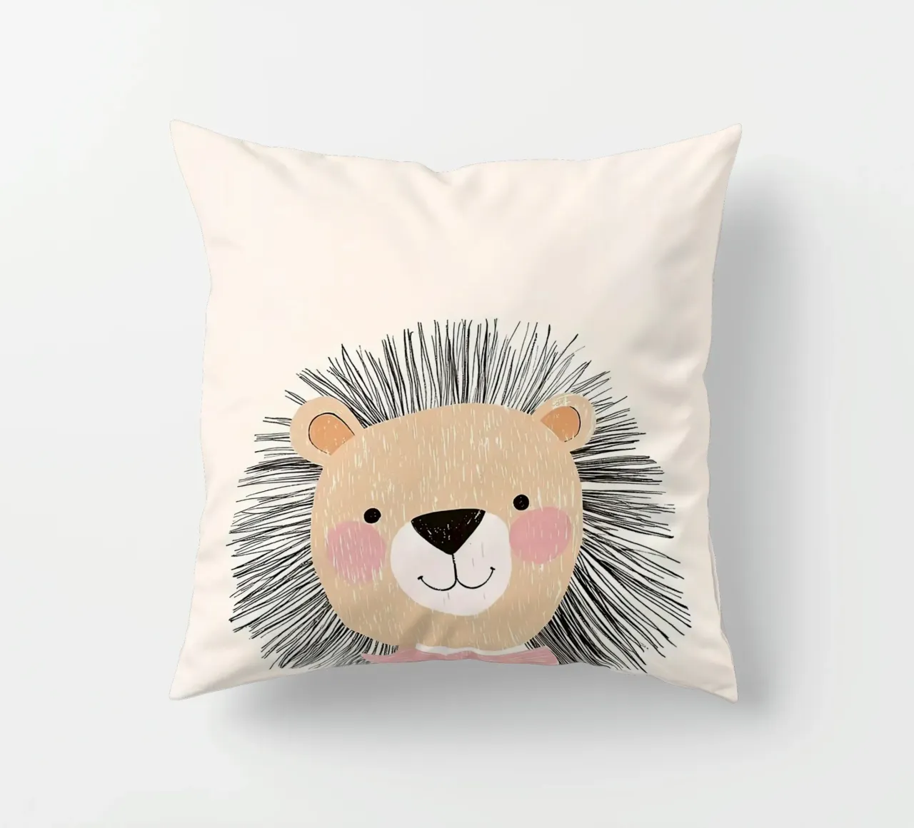 leone cartone animato animale arco semplice cuscino da Thomas Weber