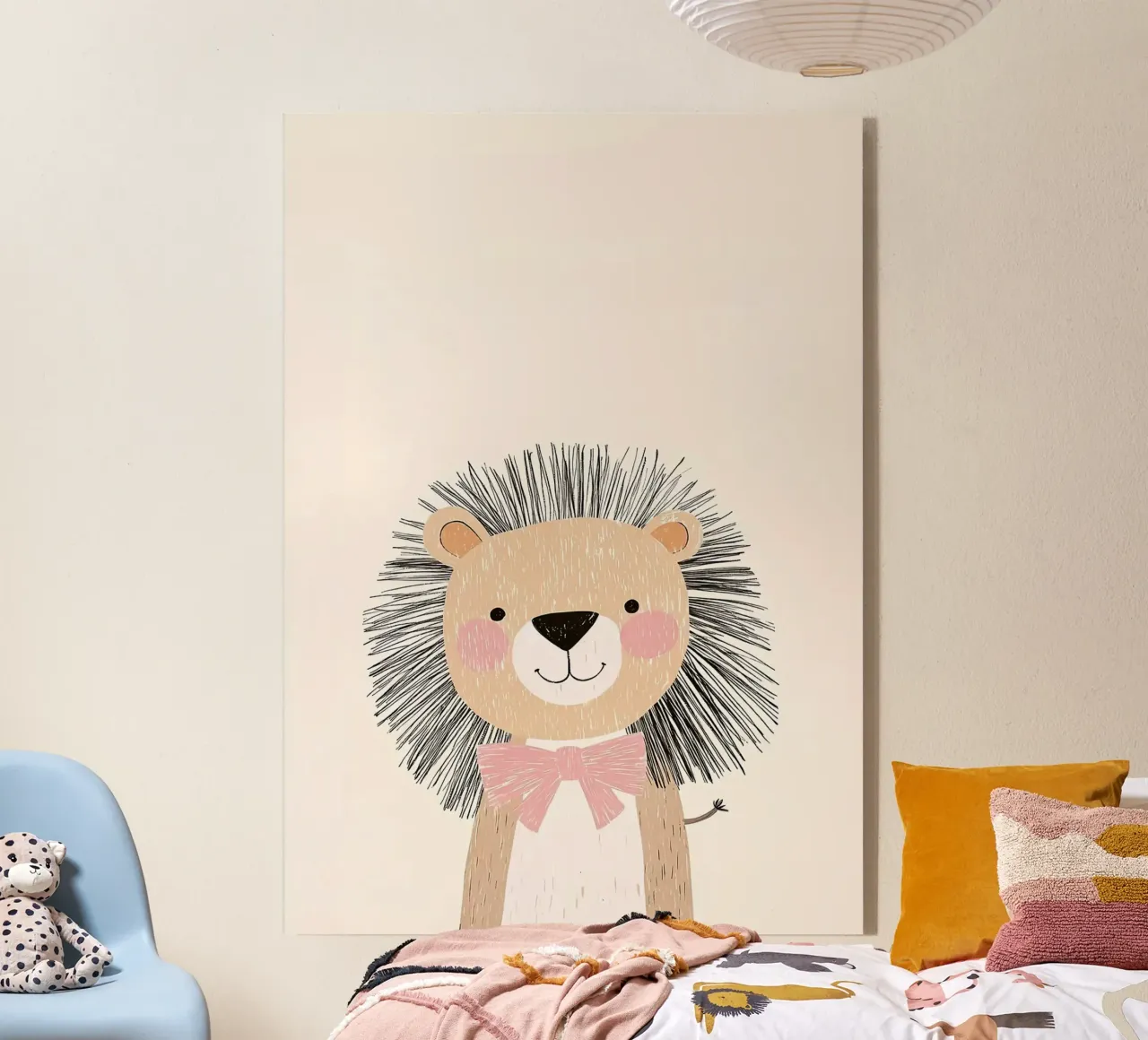 leone cartone animato animale arco semplice plexiglass da Thomas Weber
