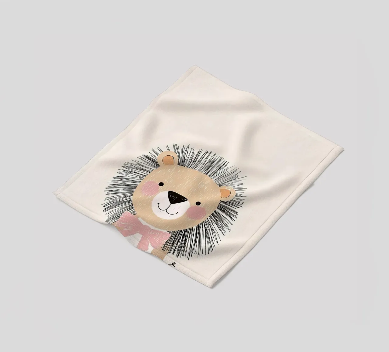 leone cartone animato animale arco semplice coperta in pile da Thomas Weber