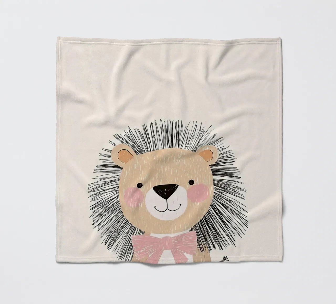 leone cartone animato animale arco semplice coperta in pile da Thomas Weber