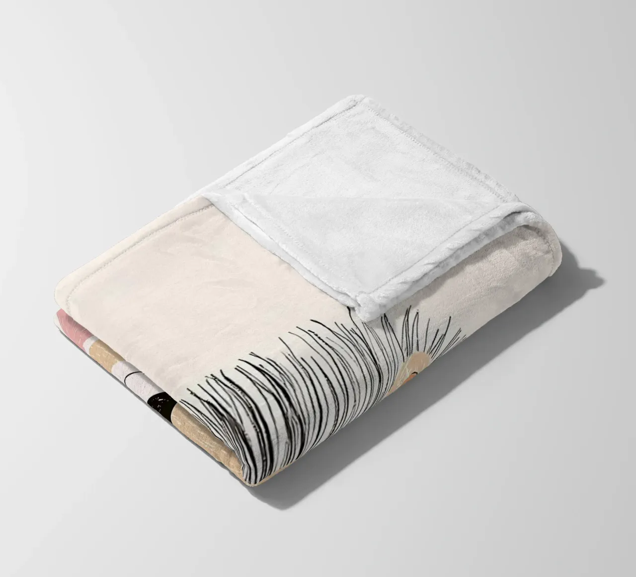 leone cartone animato animale arco semplice coperta in pile da Thomas Weber