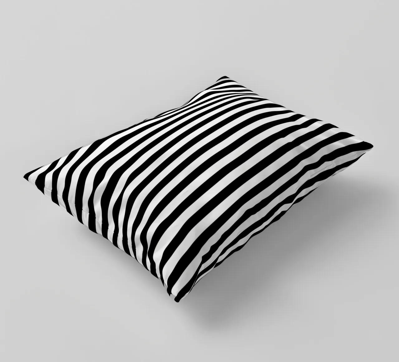 Minimalista Basic Classic Bold Stripes | Bianco e nero cuscino da Beauty in Simplicity