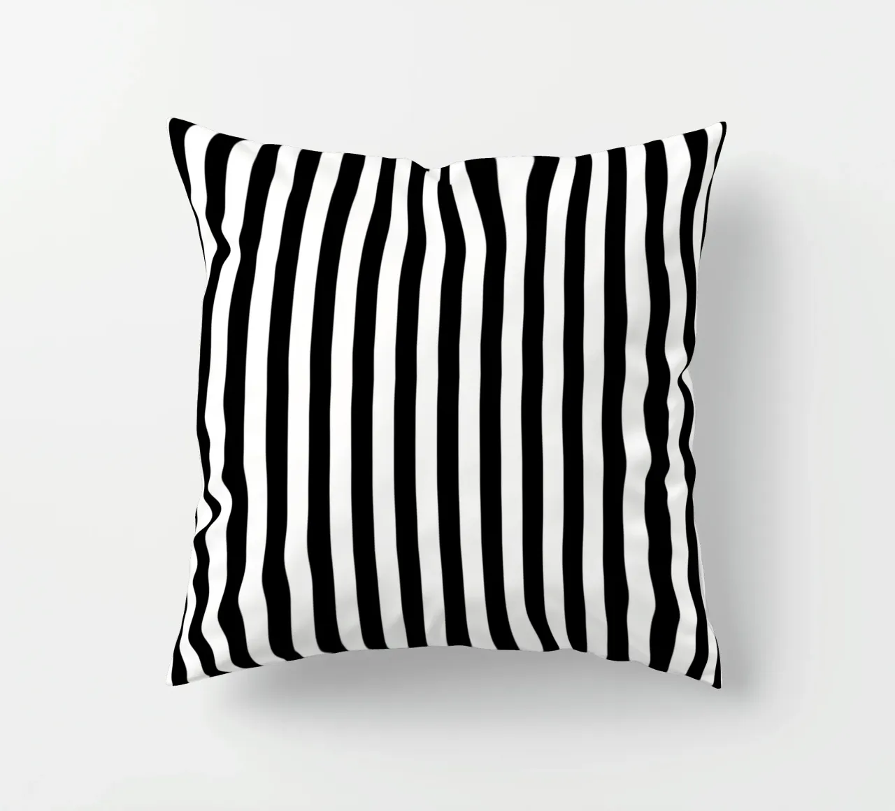 Minimalista Basic Classic Bold Stripes | Bianco e nero cuscino da Beauty in Simplicity