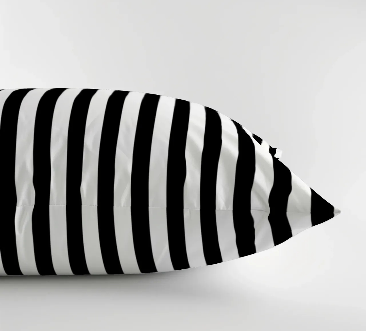 Minimalista Basic Classic Bold Stripes | Bianco e nero cuscino da Beauty in Simplicity