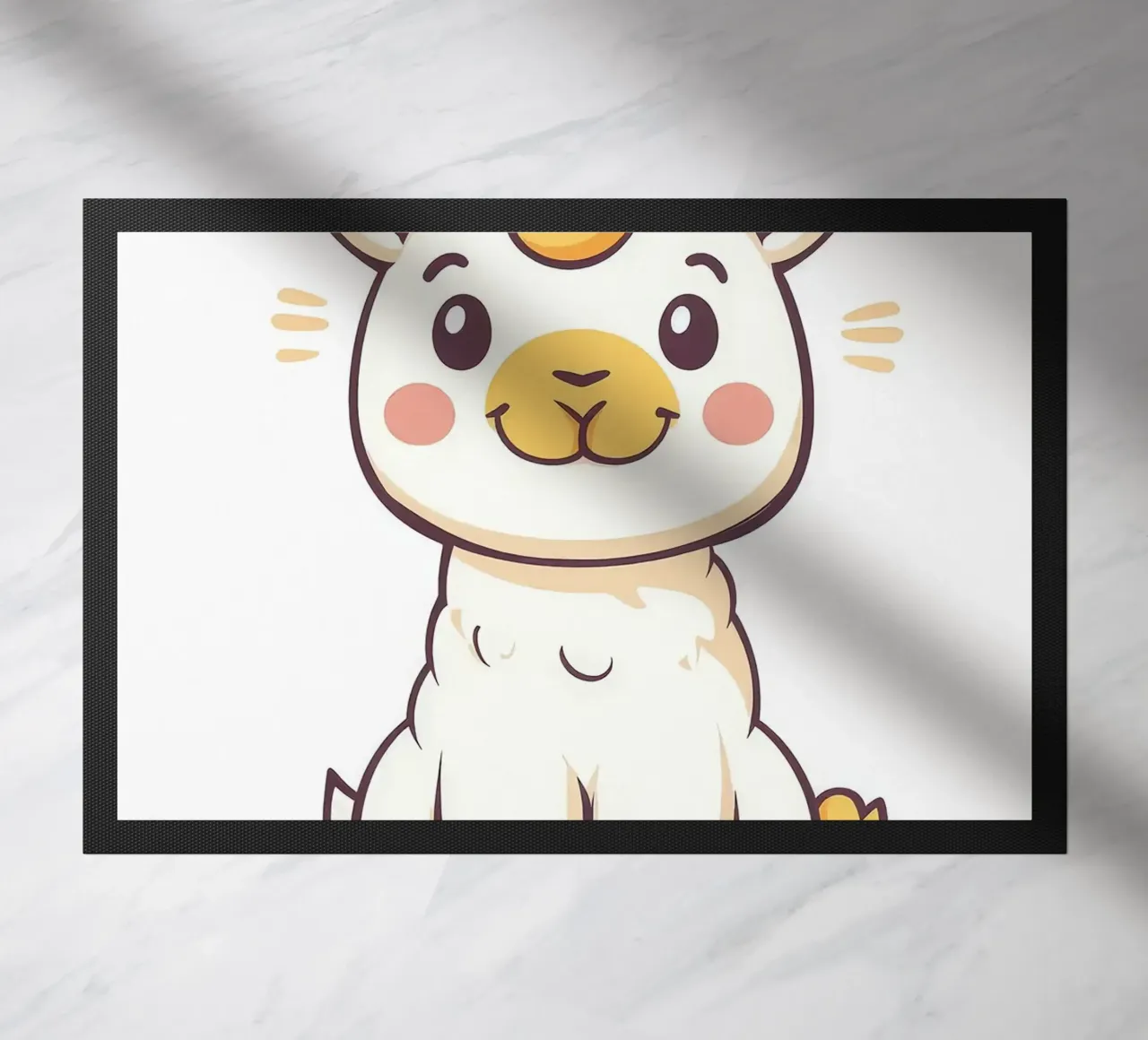 lama alpaca cartone animato animale carino zerbino da Thomas Weber