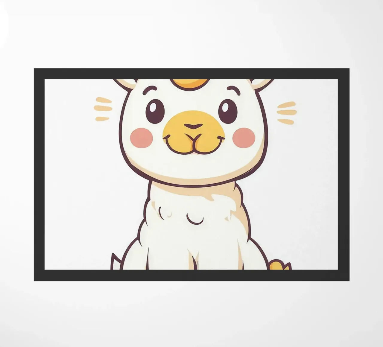 lama alpaca cartone animato animale carino zerbino da Thomas Weber