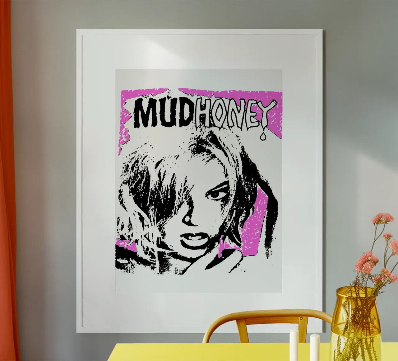 Maglietta Silhouette Girl Rock Band poster da igoshdesigns