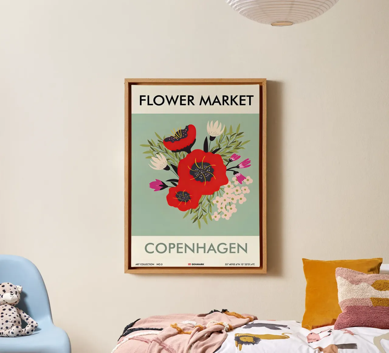 copenhagen canvas with Floater frame by Amber Hughes