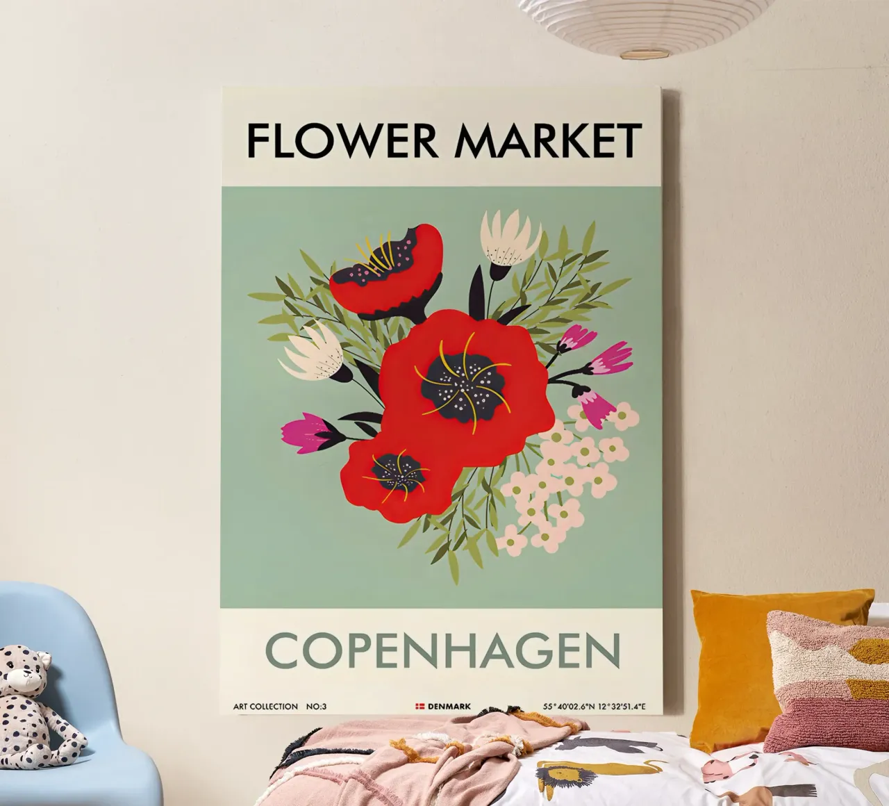 copenhagen canvas with Floater frame by Amber Hughes