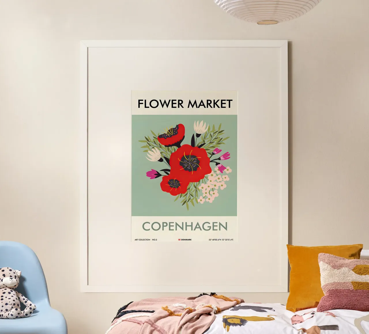 Copenaghen poster con telaio in plastica da Amber Hughes