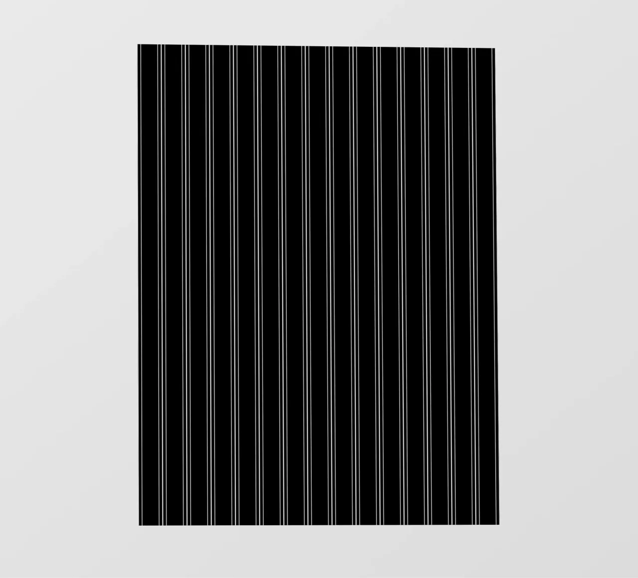 Minimal Classic Scandinavian Mixed Stripes | White on Black telo in pvc da Beauty in Simplicity