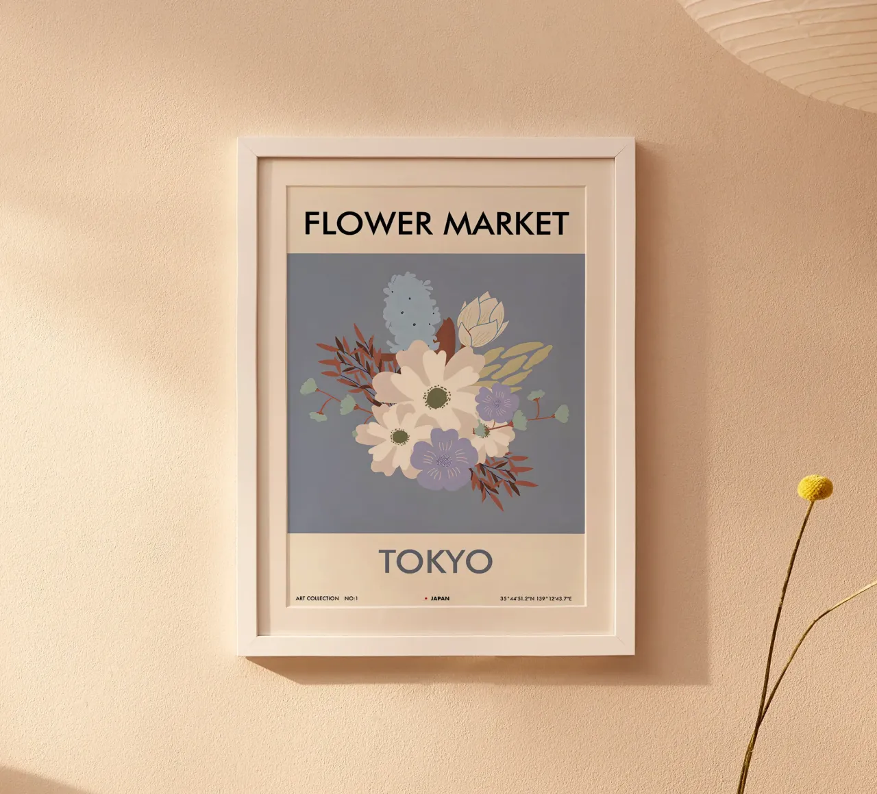 tokyo poster con telaio in alluminio da Amber Hughes