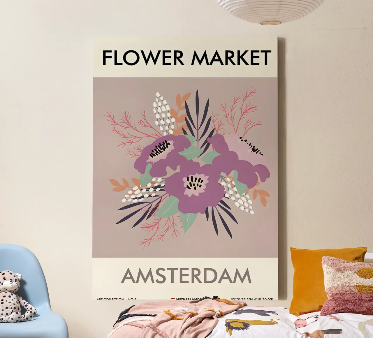 amsterdam canvas with Floater frame by Amber Hughes