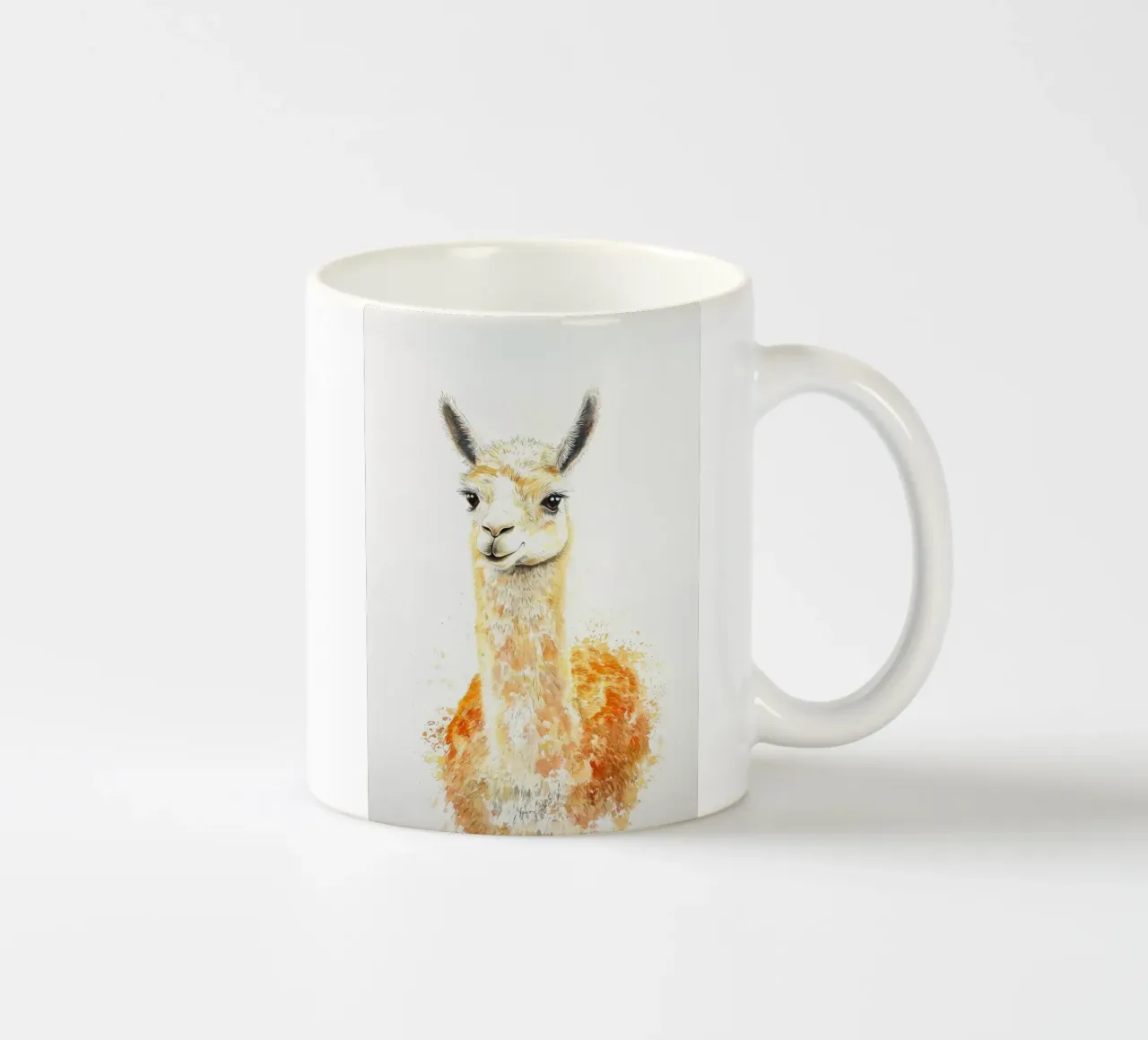 lama animale pelliccia orecchie occhi tazza in ceramica da Thomas Weber
